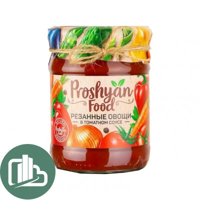 Proshyan Food 500гр Резаные овощи в томатном соусе 1/12 Прошян