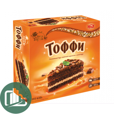 Торт Тоффи 650гр 1/6 (Черемушки)