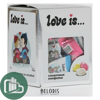 Жевательные конфеты Love is асс. Серебро 105г 1/24