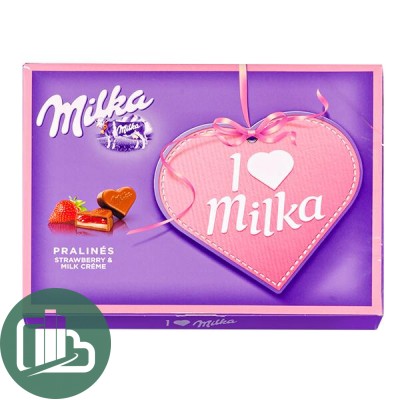 Милка Набор Конфет 110гр Ай Лав Клубника 1/10