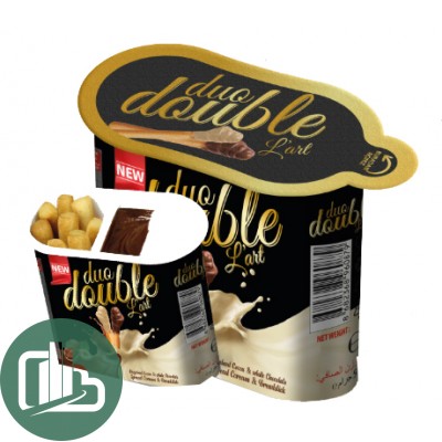 АЗЕРЧАЙ Хлебные палочки с шок. пастой Молочная с фундуком 50гр 1/24 DUO DOUBLE L'ART