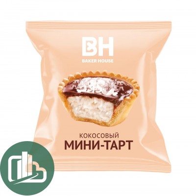Мини Тарты BH 40гр С кокосовой начинкой 1/24