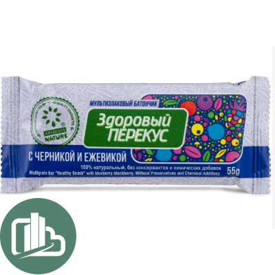 Здоровый перекус бабончик-мюсли 55гр 1/30