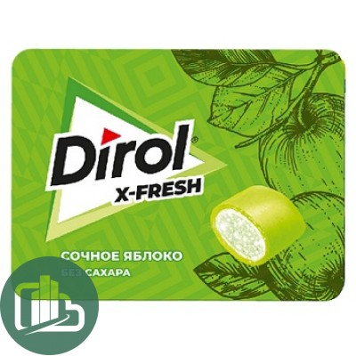 Дирол   X-FRESH Яблоко 16гр 1/12  (8)
