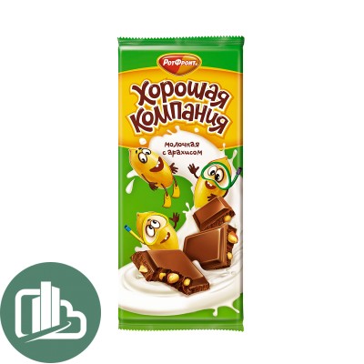 Рот-фронт Хорошая компания мол. с арахисом 80гр