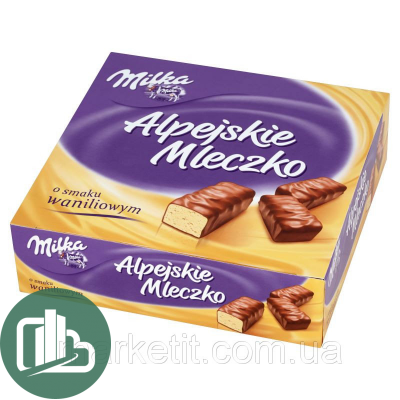 Милка конфеты Alpejskie Mleczko Waniliowe 330гр 1/16