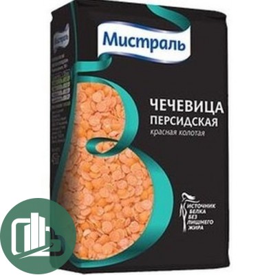 Мистраль Чечевица красная колотая Персидская  450гр 1/12