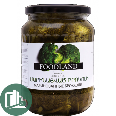 FOODLAND маринованные брокколи 680г 1/6