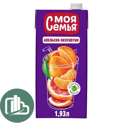 Моя семья 1,93л Апельсин 1/6