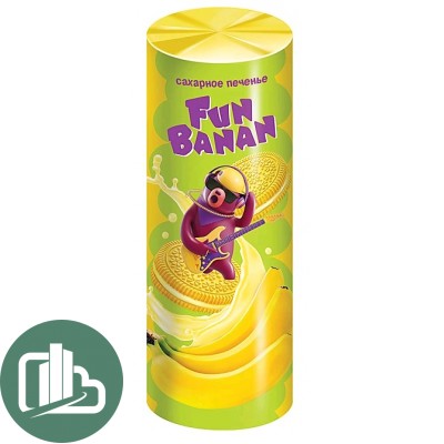 Яшкино Печенье FunBanan сэндвич банановый 220гр 1/20