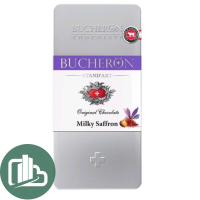 BUCHERON 100гр МЕТАЛЛ Молочный шоколад с Шафраном и Орехами 1/10