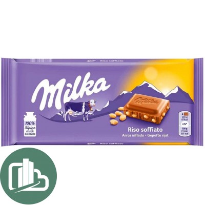 Милка 90гр  Crispy Rice 1/21 Импорт