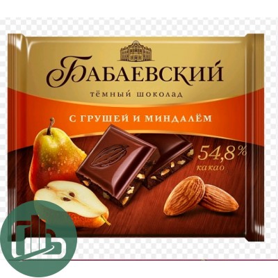 Бабаевский тёмный ш/п 70г 1/20 Груша/Миндаль (4)