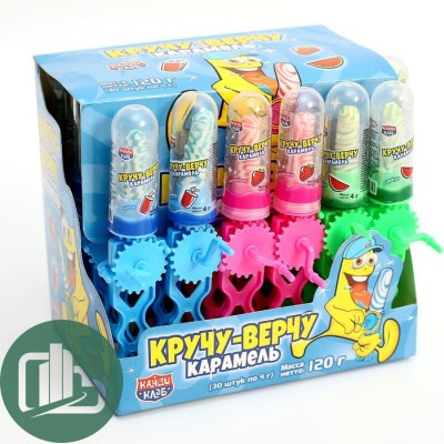 Карамель Кручу-Верчу ассорти 4гр 1/30
