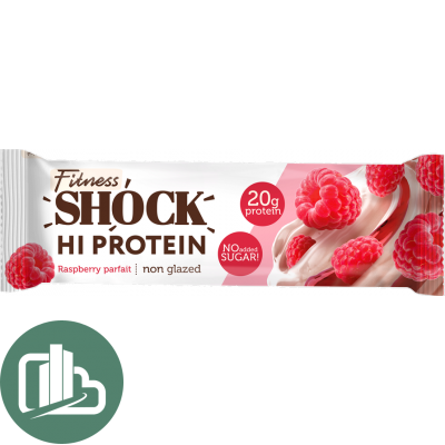 Протеиновый батончик Shok 60гр Малиновый десерт 1/12