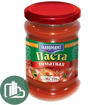 Томатная паста 270гр ГЛАВПРОДУКТ 1/12