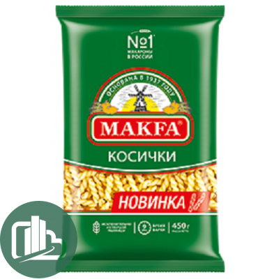 Макфа Косички 400гр 1/20