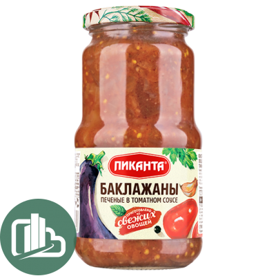 Пиканта Баклажаны печеные в томатном соусе 450гр 1/6