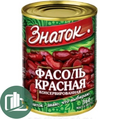 Знаток Фасоль Красная в с/с 360гр 1/12
