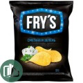 Чипсы FRYS 35гр Нежная сметана и игровая зелень 1/15