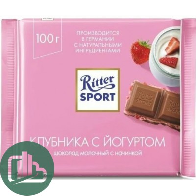 Ритер-спорт 100гр Клубника в йогурте 1/12 2376