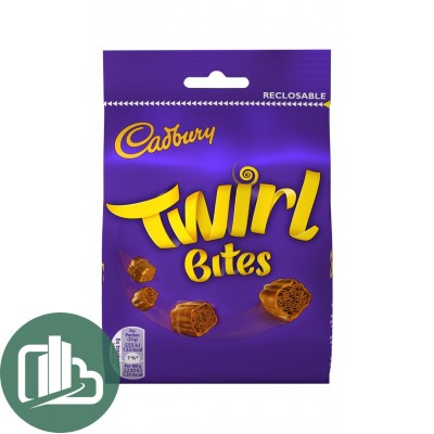 Конфеты Кэдбери Twirl Bites bag 109гр 1/10
