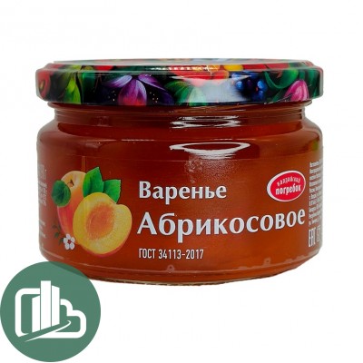 Валд погр 290г 1/6 Варенье абрикосовое