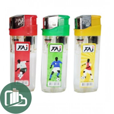Зажигалки Прозрачный FAJ 558 CFL-A03 1/50 ISO9001