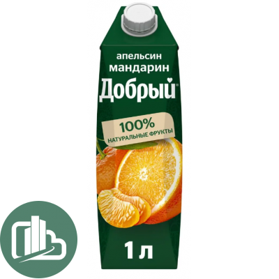 Добрый 1л Апельсин-Мандарин 1/12