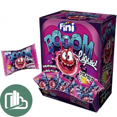 Жев/резинка ФИНИ Клубника Boom Luquid 5,5гр 1/200