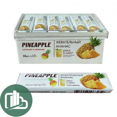 ВК Жевательная конфета 17гр FLUFBERRY со вкусом ананаса 1/30 (16)