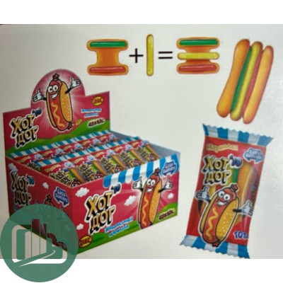Жев/мар.Easy Gummy Хот Дог 10гр 1/48 (12)