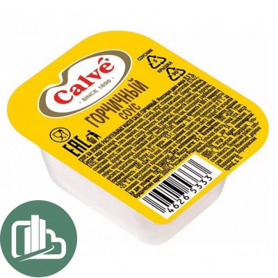 Порционный соус Calve Горчичный 25гр 1/150