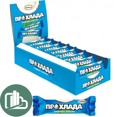 Прохлада с кокосом (конфеты) 960гр (40гр х24) 1/6