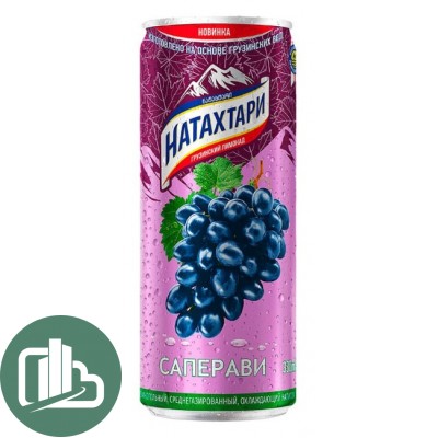 Натахтари лимонад 0,33л ж/б Саперави 1/12