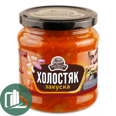 Семилукская Трапеза закуска овощная Холостяк 460г 1/8