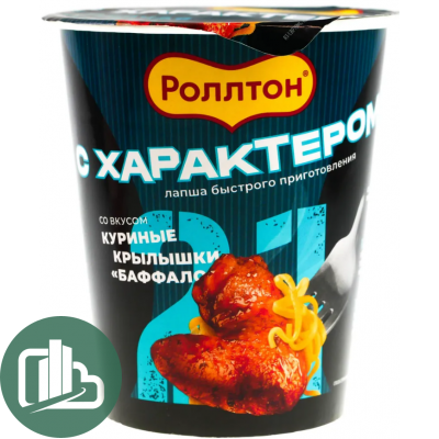 Ролтон Лапша в стак. 70гр Крылышки Баффало 1/24