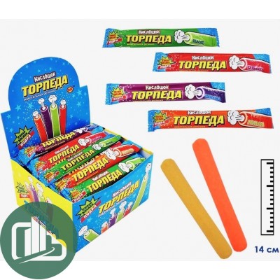 Жев. резинка Кислошок Торпеда 10гр 1/48