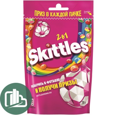 Скитлс 70гр Розовый 1/26 2в1