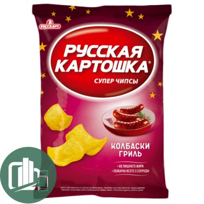 Русская картошка 150 гр 1/9 Со вкусом колбасок гриль
