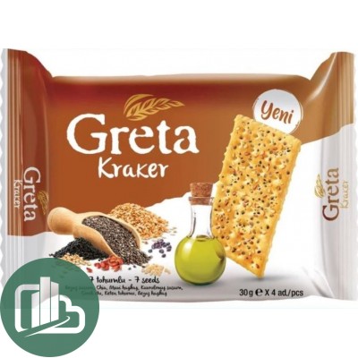 Крекер GRETA с 7семенами (4х30гр)120гр 1/24