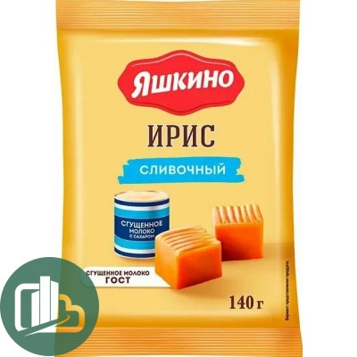 Ирис Яшкино сливочн вкус 140гр бл 1\10