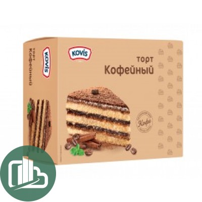 Торт бискв. Кофейный 240г 1/12 " Ковис"