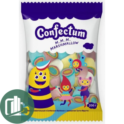 Зефир жеват. Confectum  Rainbow тутти-фрутти 200гр 1/14