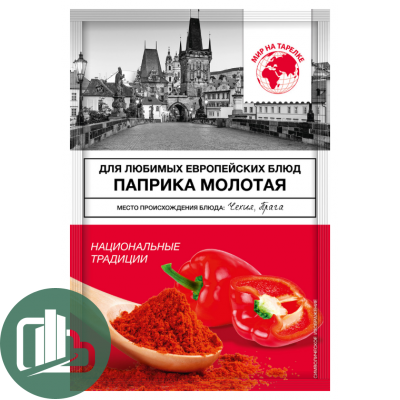 Мир на тарелке Паприка молотая 18гр 1/10