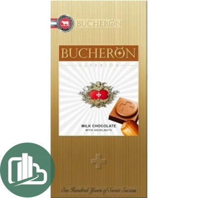 BUCHERON 100гр Молочный шоколад с фундуком 1/10
