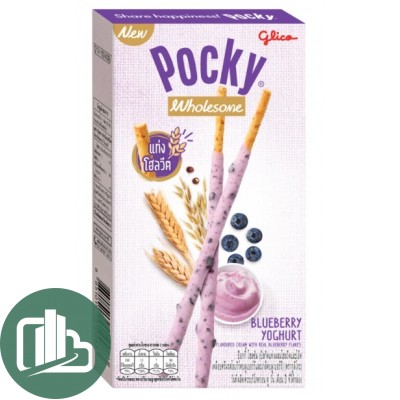 Шоколадные палочки Pocky 38гр Черничный йогурт и кусочки фруктов 1/10 (60)