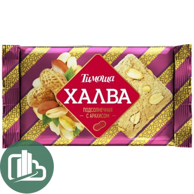 Тимоша Халва 250гр Подсолнечная с арахисом 1/30