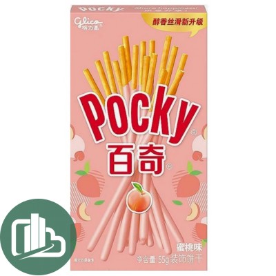 Шоколадные палочки Pocky 55гр Персик 1/36 Китай