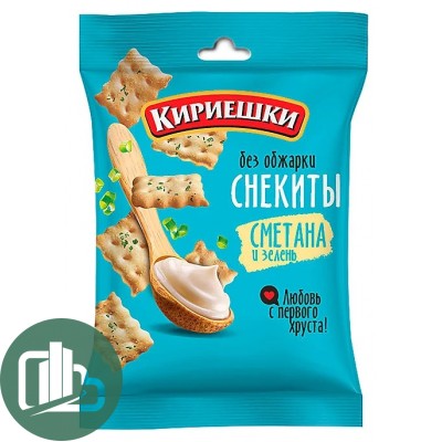 Яшкино Кириешки пшеничные Сметана и зеленью 40гр 1/60